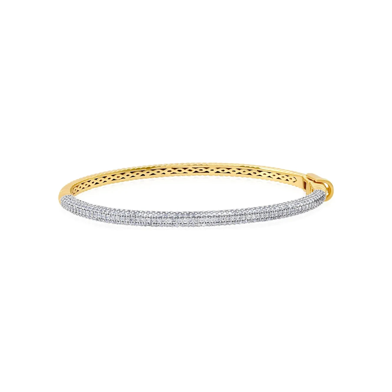 Best Jewelry Deals – Premium Quality At Exclusive Discounts CRISLU Two-Tone Reversible Bangle Bracelet