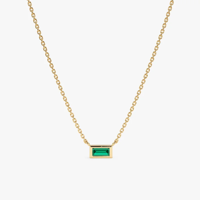 Dainty Emerald Necklace, Teresa