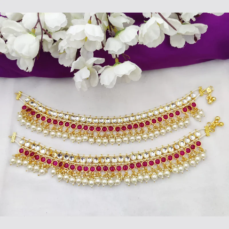 Limited-Time Jewelry Discounts – Shine Without The Splurge Fancyla Gold Plated Kundan Stone Payal