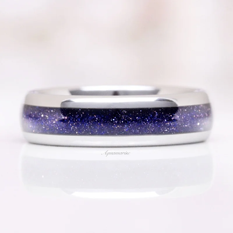 Starry Night Wedding Band- 6MM Tungsten