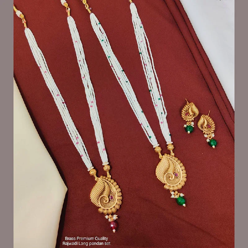 Manisha Jewellery Matte Finish Long Necklace Set