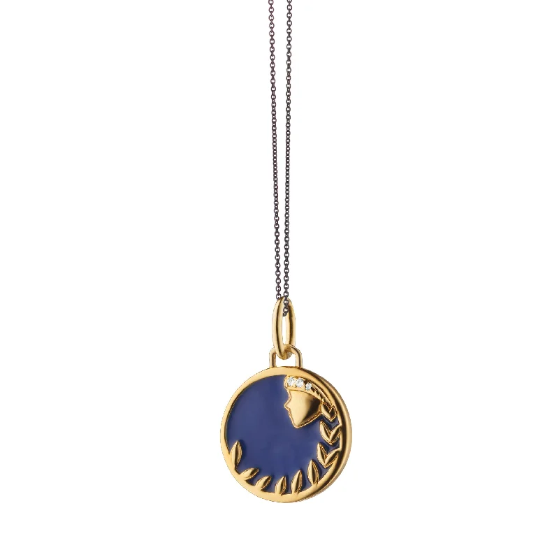 Mini "Virgo" Enamel Vermeil Charm