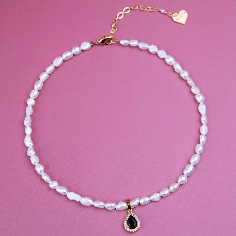 Pearl Lux Drop Necklace