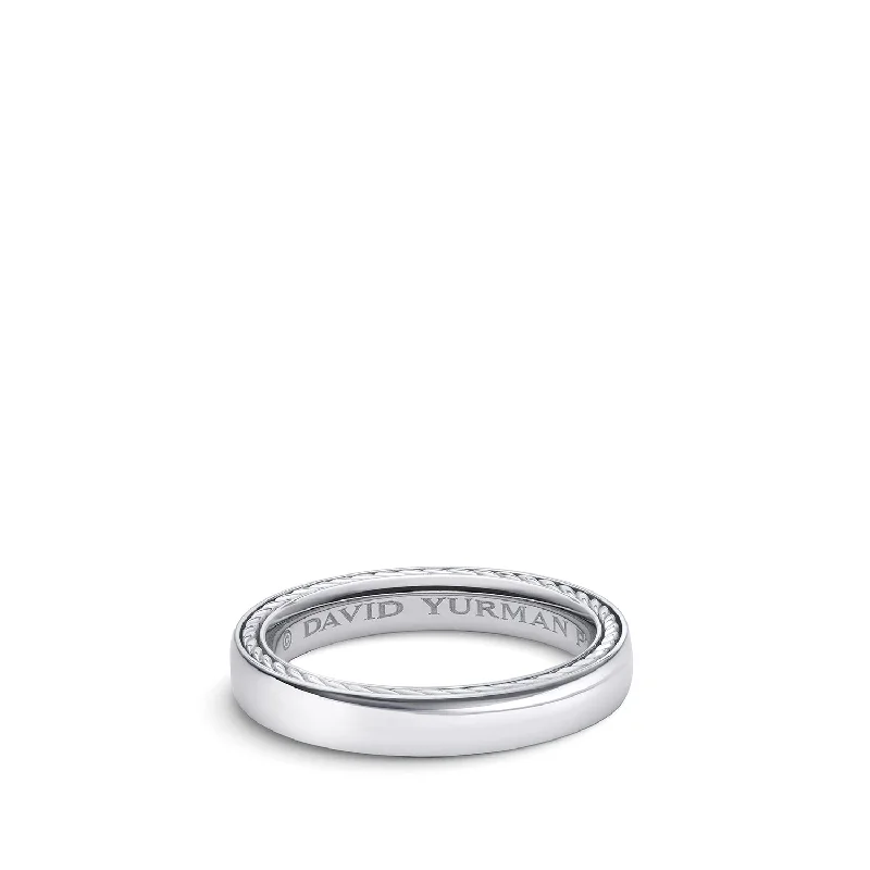 Exclusive Jewelry Sale – Grab Timeless Pieces Now Streamline® Band Ring in Platinum\, 4mm