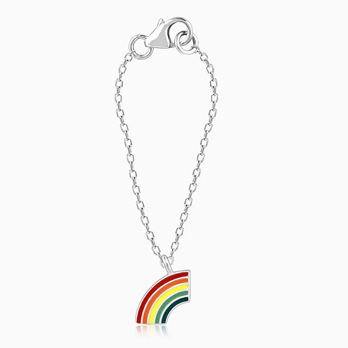 Silver Be A Rainbow Watch Charm