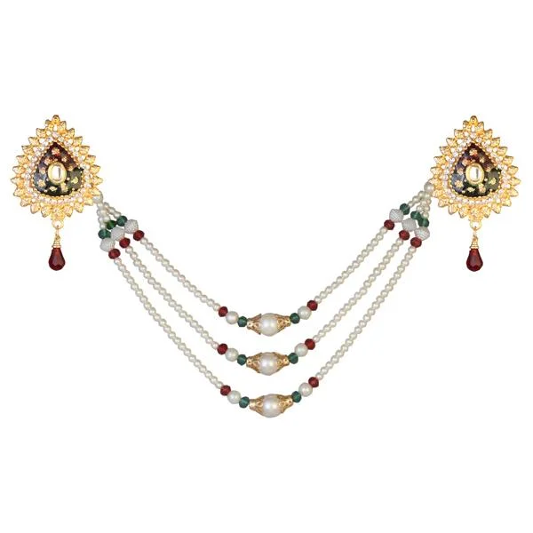 Don't Miss Our Biggest Jewelry Sale Of The Season Tip Top Fashions Stone Meenakari Pearl Chain Kamarband - 1503414