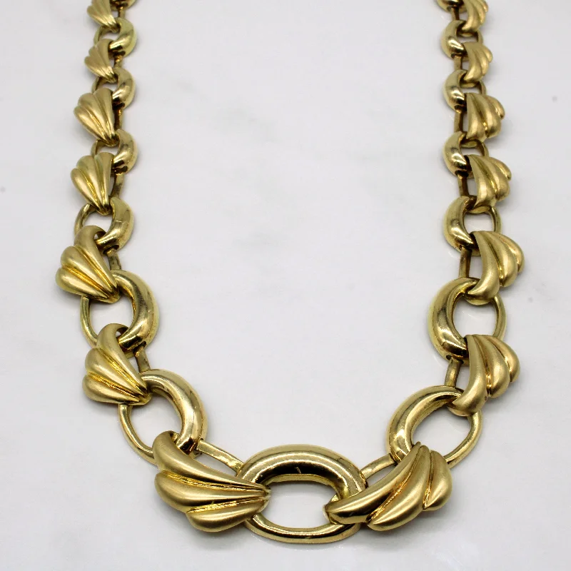 Shop Signature Jewelry Styles At Exclusive Prices Yellow Gold Graduated Flare Necklace | 18" |